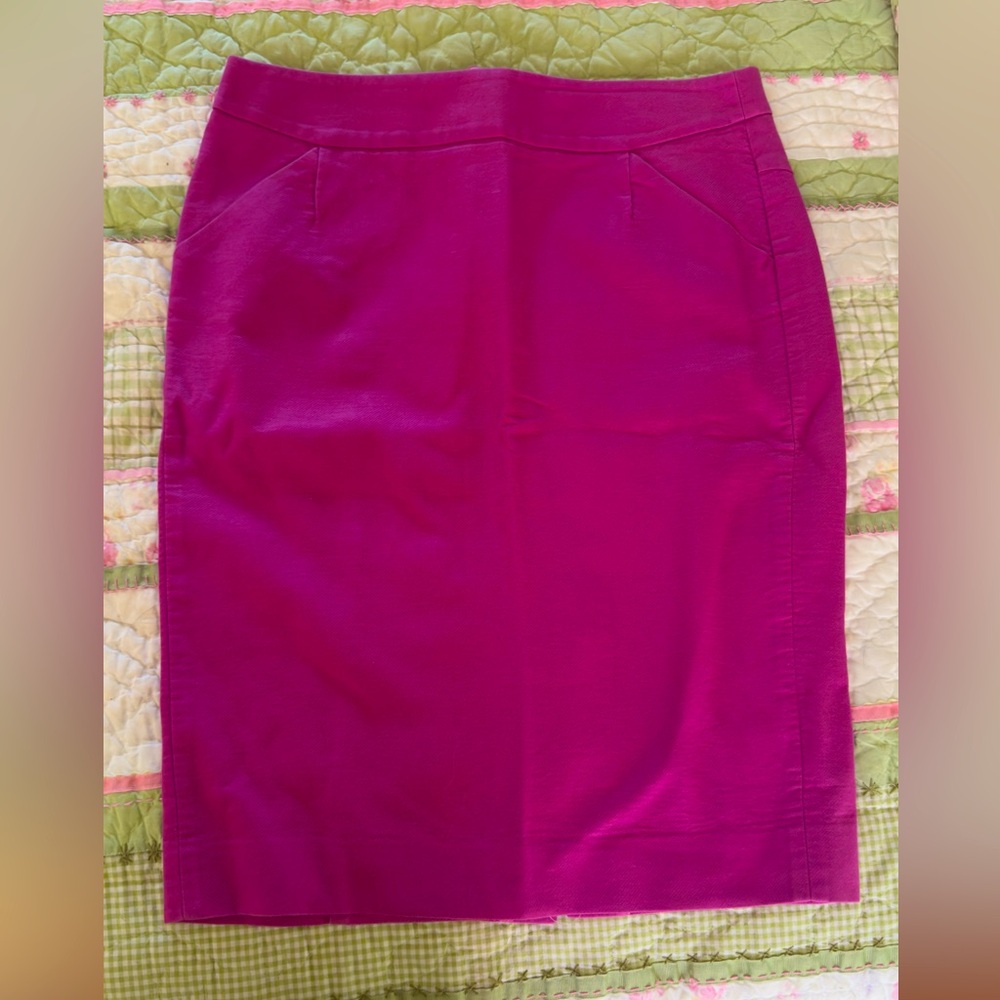 J.Crew factory pink pencil skirt size 8